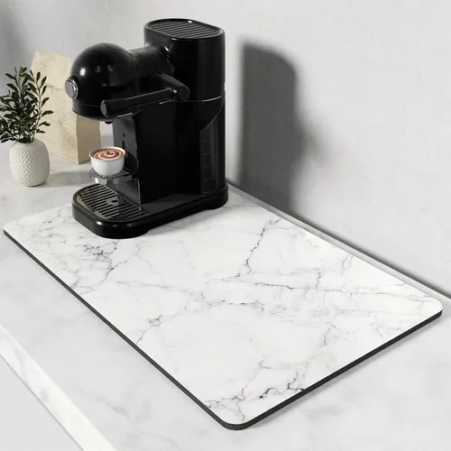 Miniatura 58 de Rnivvi Tapete de secado de platos para encimera de cocina, 16 x 18 pulgadas, bonita almohadilla de secado absorbente resistente al calor con goma