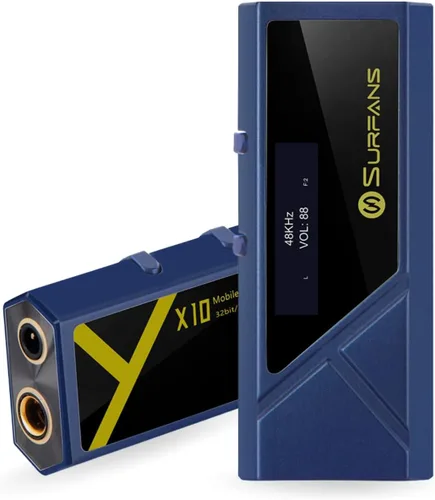 Miniatura 8 de Surfans Amplificador de auriculares DAC portátil X10, adaptador de audio USB-C DAC con salidas equilibradas de 0.138 in y 0.173 in, hasta 522 mW