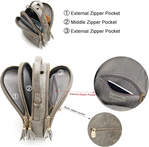 Miniatura 40 de T1953 Mochila para mujer, de piel sintética, para regalo para niñas y mujeres