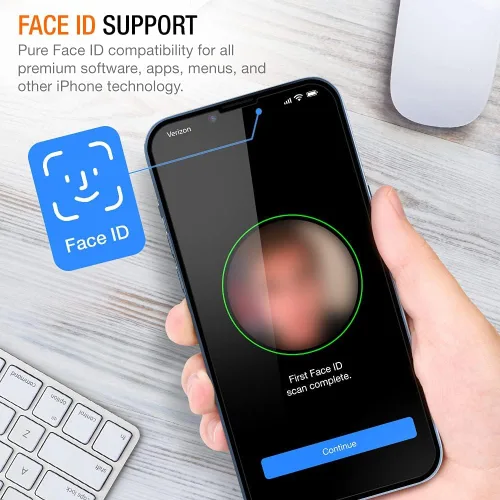 Miniatura 4 de Trianium Protector de pantalla de vidrio templado diseñado para Apple iPhone 13 (2021) /iPhone 13 Pro (2021), paquete de 3