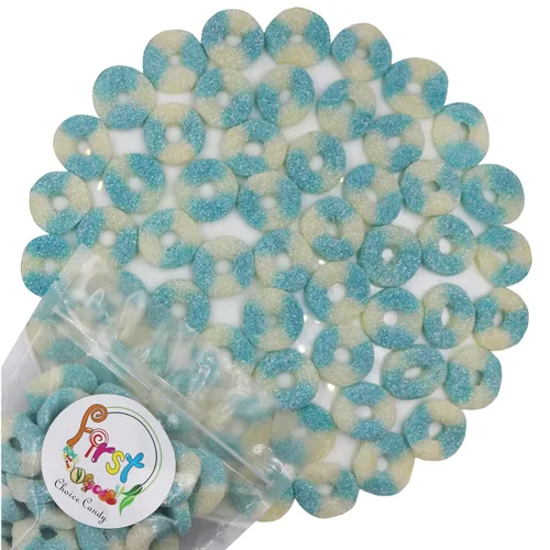 Miniatura 8 de FirstChoiceCandy Anillos de goma (mini fresa agria, 2 libras (paquete de 1))