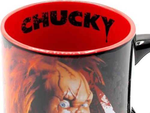 Miniatura 4 de Silver Buffalo Chucky Friends Til The End Scary - Taza de cerámica, 20 onzas