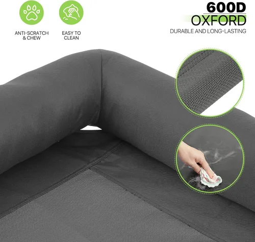 Miniatura 6 de Magshion Cooling Elevated Dog Bed, Portable Raised Outdoor Indoor Dog Cots Chew Proof Pet Hammock with Breathable Mesh & Removable Bolster for Large
