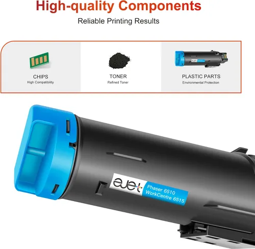 Miniatura 2 de ejet Cartucho de tóner compatible de reemplazo para Xerox WorkCentre 6515, tóner Phaser 6510 Trabaja con impresoras Xerox Phaser 6510, WorkCentre