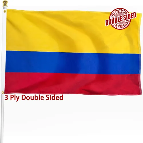 Miniatura 7 de Bandera de Nicaragua de 3 x 5 pies para exteriores, bandera nacional nicaragüense, bandera nacional nicaragüense, doble cara de 3 capas de poliéster