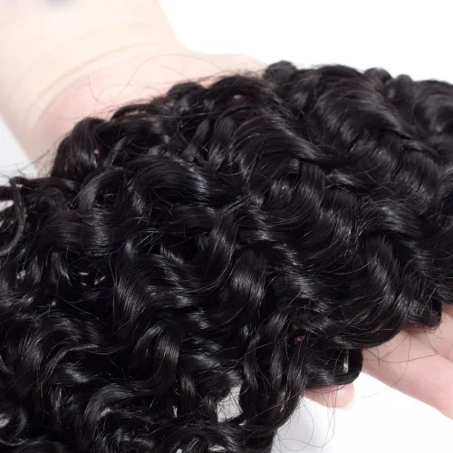 Miniatura 5 de Amella cabello brasileño rizado. 1 paquete, 8A, 100% sin procesar, extensiones de cabello virgen rizado brasileño de 3.17 – 3.35 onzas/mechón