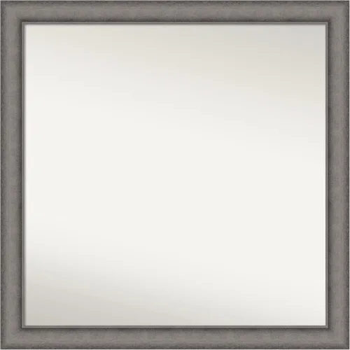 Miniatura 152 de Amanti Art Espejo de pared personalizado no biselado (24.5 x 24.5 pulgadas), marco gris marrón alta, varios tamaños personalizados, espejo de baño