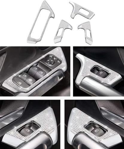 Miniatura 19 de Accesorios brillantes para Mercedes Benz 2019-2024 Clase A B CLA GLA GLB apliques de diamantes de imitación