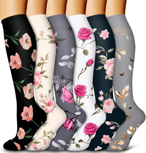 Miniatura 8 de 6 Pack Copper Compression Socks for Women and Men Circulation-Best Support for Medical, Running,Nursing,Athletic