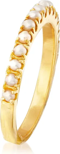 Miniatura 3 de Ross-Simons Anillo de perlas cultivadas de 0.079in en plata, Perla, no conocido