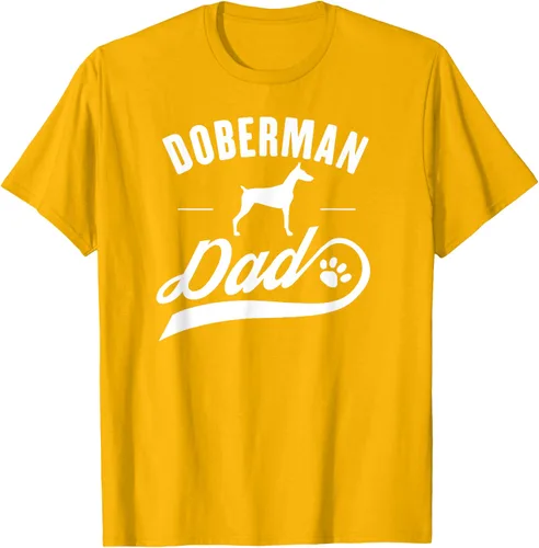 Miniatura 52 de Doberman Dad - Camiseta para amante del dueño del perro, Negro, S