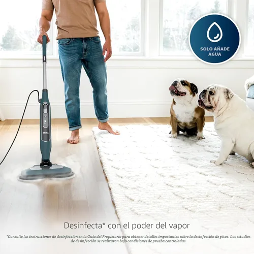 Miniatura 3 de Shark Steam & Scrub - Trapeador de vapor todo en uno para fregar y desinfectar suelos duros, 2 modos de vapor, 2 almohadillas suaves de agarre