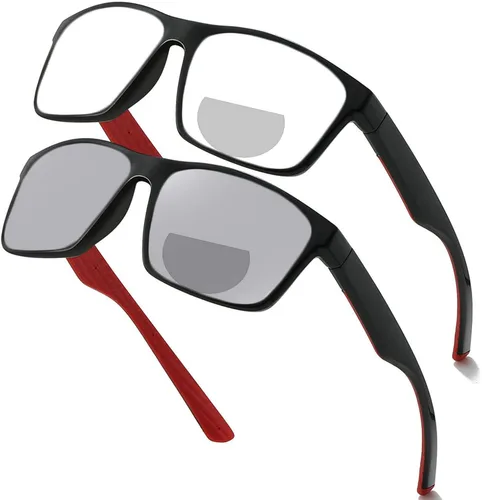 Miniatura 9 de Gafas de lectura bifocales fotocromáticas de transición para hombres y mujeres Deportes resbiopic conducción ciclismo lectores gafas de sol