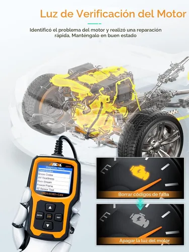 Miniatura 3 de ANCEL AD410 Escáner OBD2 Mejorado, Lector de Códigos de Vehículo para Luz de Check Engine, Escáner Automotriz OBD II para Diagnóstico de Fallas