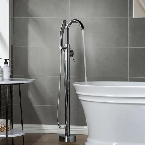 Miniatura 21 de WOODBRIDGE F0006 MBRD grifo, (L) 10 3/4" x (W) 6-1/4" x (H) 43-7/8, negro mate Mate negro