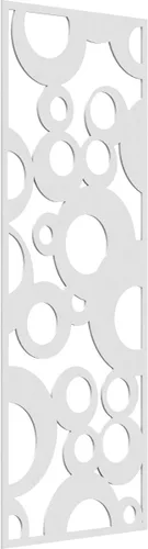 Miniatura 140 de Farwell Paneles de pared decorativos de madera con calado, 13 3/8 pulgadas de ancho x 34 3/8 pulgadas de alto x 1/4 de alto, roble rojo rojo