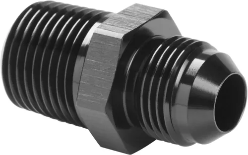 Miniatura 19 de 3AN macho Flare a 1/4 NPT tubo macho 90 grados codo adaptador unión aluminio negro