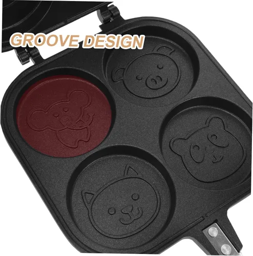 Miniatura 4 de Molde para tartas de rueda, mini sartenes creativas para huevos, placa antiadherente, sartén para pan de pan, cacerolas para placas de inducción