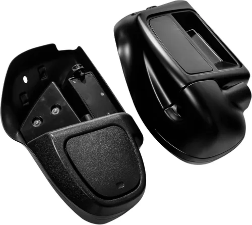 Miniatura 2 de Guantera de carenado de pierna ventilada inferior de mezclilla negra apta para Harley refrigerada por aire Touring Road King Street Glide Road Glide