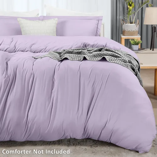 Miniatura 4 de Utopia Bedding Funda de edredón tamaño Queen – 1 funda de edredón con 2 fundas de almohada – Funda de edredón de 3 piezas con cierre de cremallera