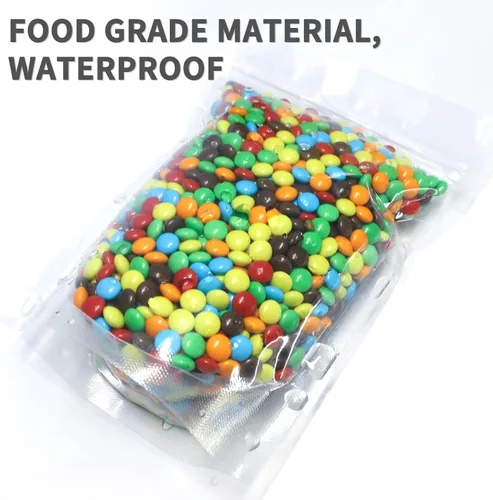 Miniatura 3 de 100 piezas de bolsas resellables, bolsas de pie transparentes de 3.9x5.9 pulgadas, bolsas de almacenamiento de alimentos con cierre de cremallera