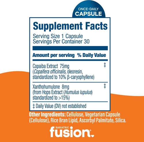 Miniatura 4 de Bariatric Fusion GLP-1 Plus GLP activa receptores para sentirse lleno más rápido y más tiempo* Suplemento natural con copaiba y extracto