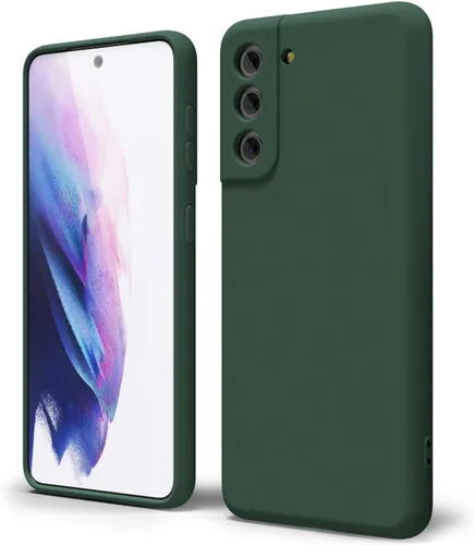 Miniatura 66 de oakxco Funda para teléfono Samsung Galaxy S21 Ultra con agarre de silicona líquida, bonita funda delgada y delgada de goma suave de TPU lisa