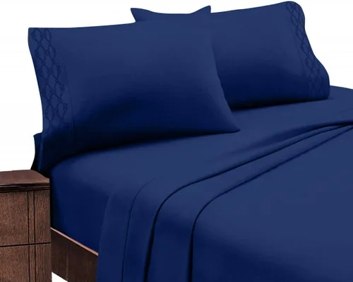 Miniatura 6 de Home Sweet Home - Juego de ropa de cama transpirable extra suave y resistente a las arrugas, juego de sábanas bordadas de lujo con bolsillo profundo