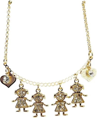 Miniatura 24 de SIFRIMANIA Personalized Children's Charm Choker Necklace, Boys or Girls Customizable Pendants, Growing Family Jewelry for Women