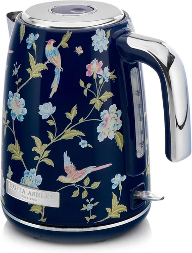 Miniatura 9 de Laura Ashley Hervidor eléctrico de acero inoxidable de 1.7 litros – Hervidor eléctrico de hervir rápido de 1500 W para agua hirviendo – Hervidores