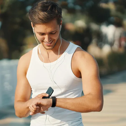 Miniatura 7 de Maledan Banda de Repuesto para Correas Fitbit Sense Hombres Mujeres, Correa de Reloj Elástica de Nylon Transpirable Suave para Versa 3/Versa 4