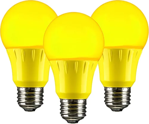 Miniatura 13 de Sunlite 40452 - Foco de luz LED de color A19, 3 W (equivalente a 25 W), base mediana E26, no regulable, certificación UL, decoración de fiestas
