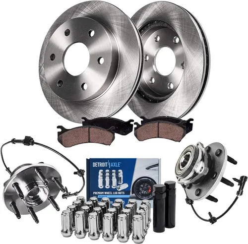 Miniatura 83 de Detroit Axle - Rotores de freno para Nissan NV2500 NV3500 NV1500 NV1500 2012-2021, repuesto de rotores de freno de disco: rotor delantero de 14.17