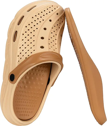 Miniatura 8 de Zuecos con forro de piel para mujer y hombre, pantuflas cálidas y mullidas, zapatos de jardín de invierno, sandalias para interiores y exteriores