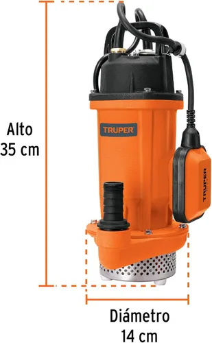 Miniatura 4 de Bomba sumergible de hierro fundido para agua limpia 1/2 HP