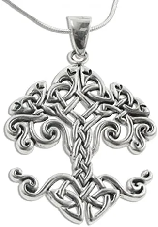 Miniatura 2 de Colgante grande de plata de ley con nudo celta, Metal, No es una piedra preciosa