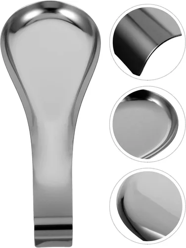 Miniatura 2 de Zerodeko Soporte para cucharas de acero inoxidable, soporte para cuchara, olla caliente, espátula, tenedor, cucharón, vajilla, 2 piezas