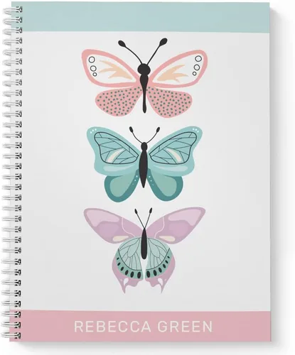 Miniatura 9 de Gotcha Covered Notebooks Divertido cuaderno de arcoíris personalizado de 8.5 x 11 pulgadas, tapa blanda laminada brillante duradera, 120 páginas