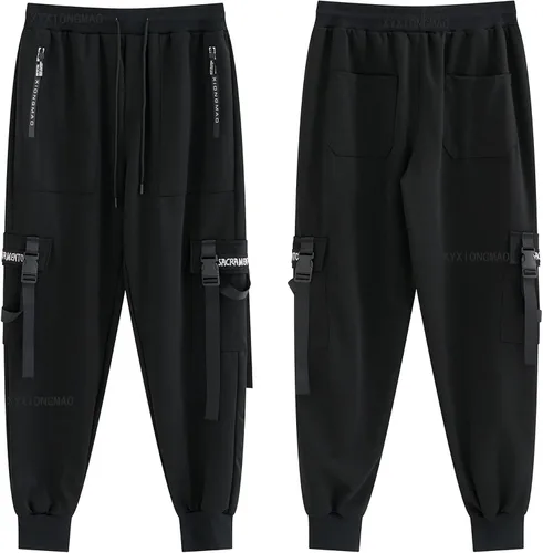 Miniatura 2 de XYXIONGMAO Pantalones deportivos para hombre Techwear Hip Hop Harem Pantalones Streetwear Tactical Track Pants