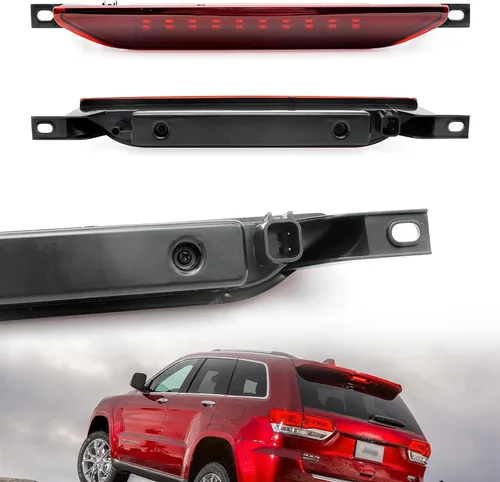 Miniatura 3 de Tercera luz de freno LED de repuesto para J-eep Grand Cherokee WK2 2011-2022 LED 3er centro de frenos Lámpara de parada de montaje alto Lente roja