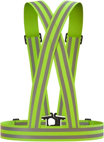 Miniatura 8 de Reflective Vest (2 Pack) Lightweight, Adjustable & Elastic Safety Vest for Running, Jogging, Walking, Cycling