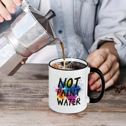 Miniatura 8 de Regalos para profesores de arte, taza de café con agua sin pintar de 11 onzas, regalos de agradecimiento para profesores de arte, artistas