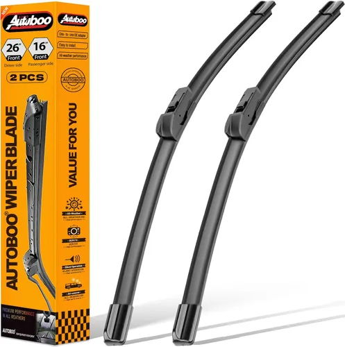 Miniatura 11 de AUTOBOO Juego de limpiaparabrisas de 26 + 23 pulgadas para Toyota Tundra 2007-2021 y Sequoia 2008-2020 2021 2022 - Reemplazo original de calidad