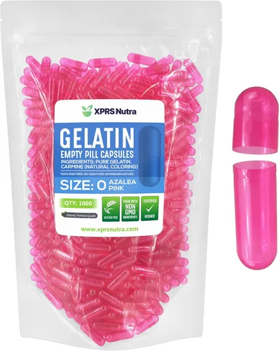 XPRS Nutra Cápsulas vacías de tamaño 0 – 1000 cápsulas vacías de gelatina – Pastillas de relleno de cápsulas de bricolaje – Cápsulas de gel de