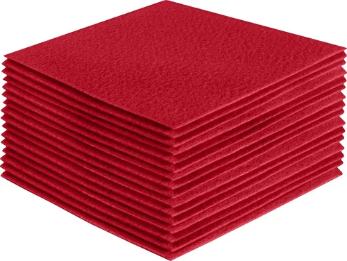 Miniatura 170 de FabricLA Hojas de fieltro acrílico para manualidades, cuadrados de fieltro precortados suaves de 4 x 4 pulgadas (3.9 in x 3.9 in), utiliza hojas