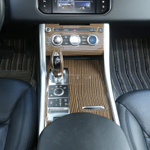Miniatura 4 de YIWANG ABS Sands madera centro consola cubierta TRIM para Land Rover Range Rover Sport 2014-2018 mano izquierda conductor Accesorios