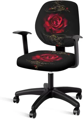 Miniatura 11 de Talayituse - Funda para silla de oficina o computadora con estampado de estrellas de playa, funda de asiento dividida elástica, extraíble y lavable