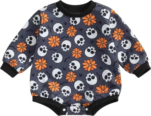 Miniatura 8 de Sudadera de cuello redondo para bebé niña y niño, mameluco con mangas largas, suéter extragrande, conjuntito de ropa con capucha