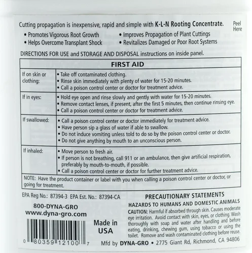 Miniatura 2 de Dyna-Gro 726537 Concentrado líquido de enraizamiento K-L-N, 1 galón
