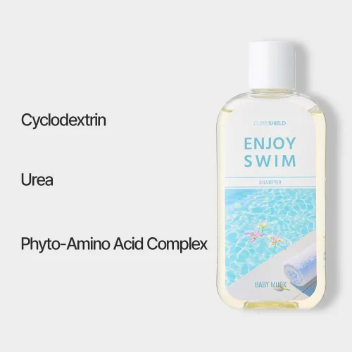 Miniatura 3 de Enjoy Swim - Champú nadador – Tratamientos para el cabello con agua dura, eliminación de olores a cloro, hidratante, 6.78 onzas (almizcle bebé)